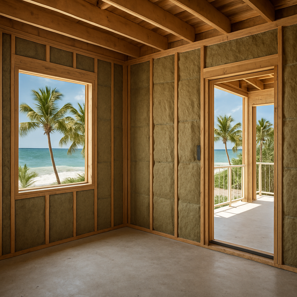 rockwool insulation interior walls new beach house marco island florida