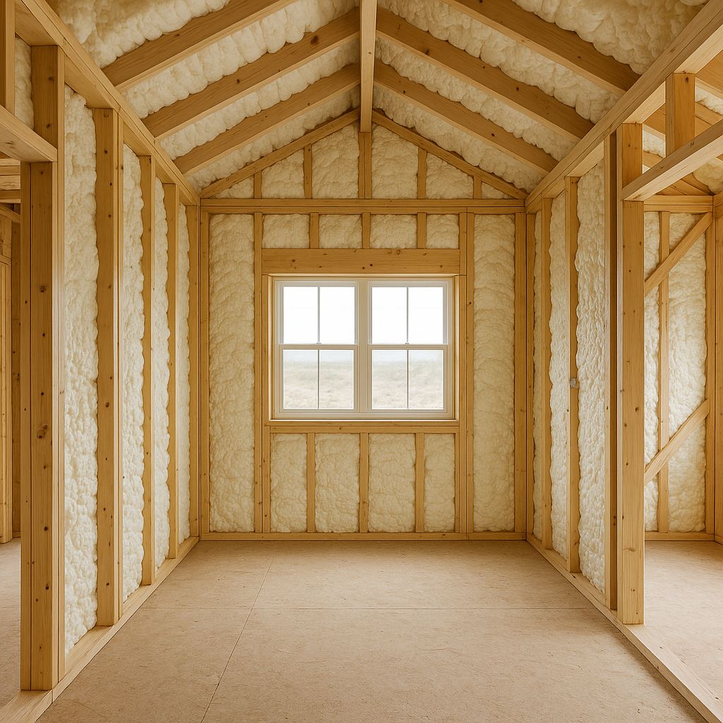 Spray foam in new home build