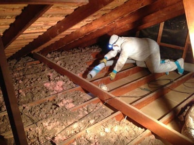 Insulation removal and replacement project in Insulation removal service, Naples FL